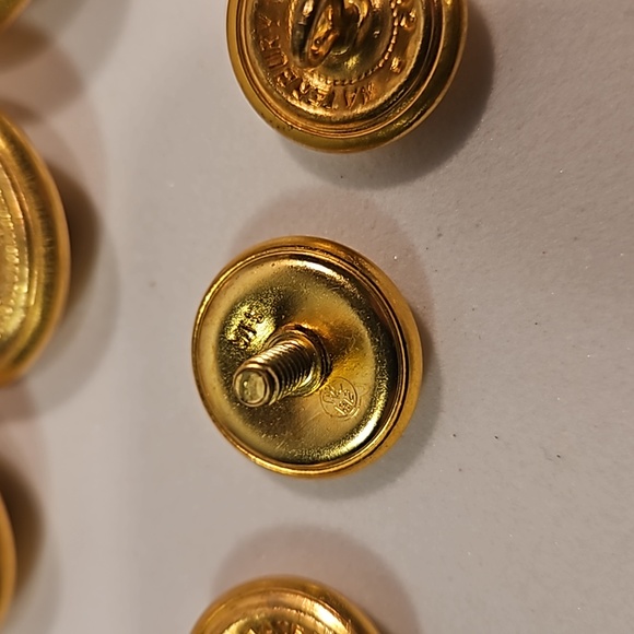 USMC Officers Dress Blues Anodized Buttons - Picture 9 of 10